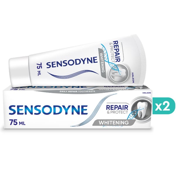 2x Sensodyne Repair & Protect Whitening Deep Repair Toothpaste 2x75ml