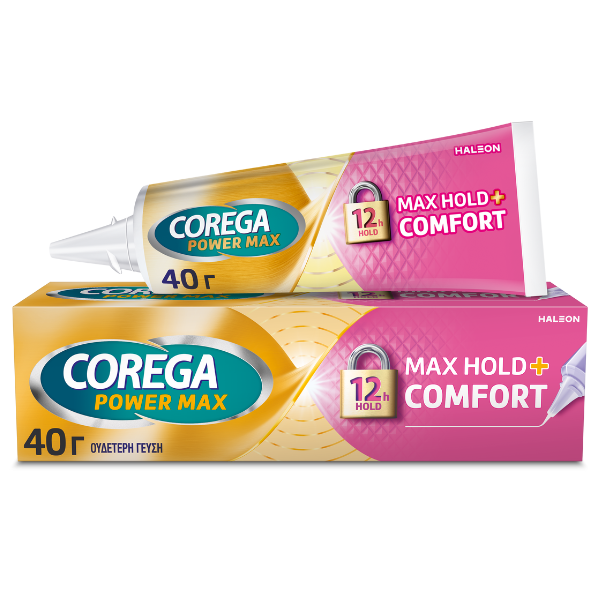 Corega Max Hold+Comfort Denture Adhesive Cream 40 gr