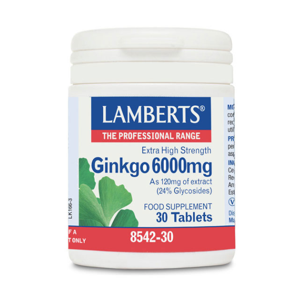 Lamberts Ginkgo 6000mg 30 tableta