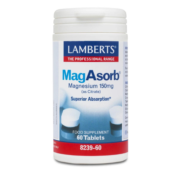 Lamberts Mag Asorb Magnesium 150mg 60 tableta