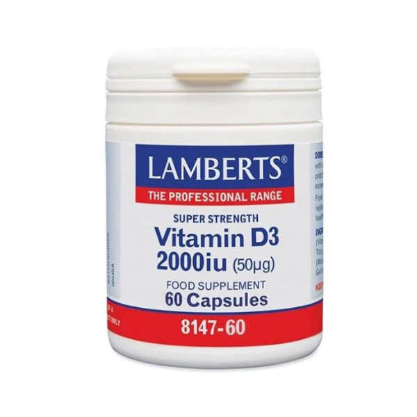 Lamberts Vitamin D3 2000iu 60 kapele
