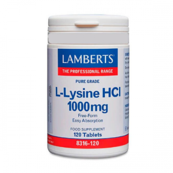 Lamberts L-Lysine HCL 1000mg 120 tableta