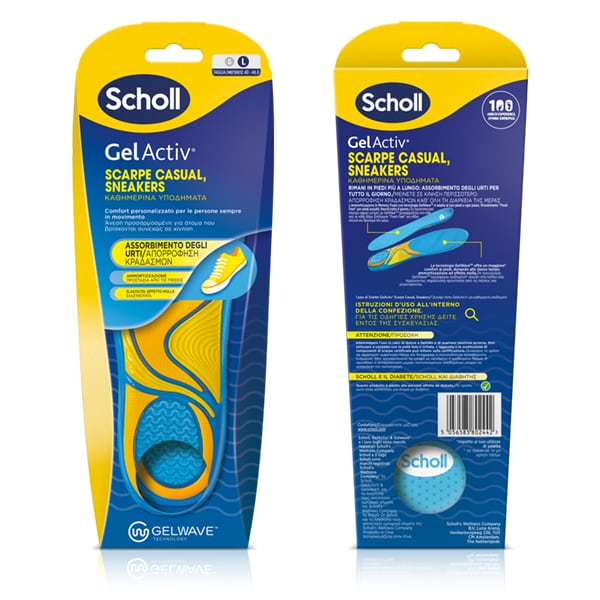 Scholl Gel Activ Insoles for Casual Shoes & Sneakers 1 palë