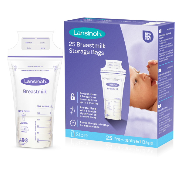 Lansinoh Breast Milk Storage Bags 25 copë