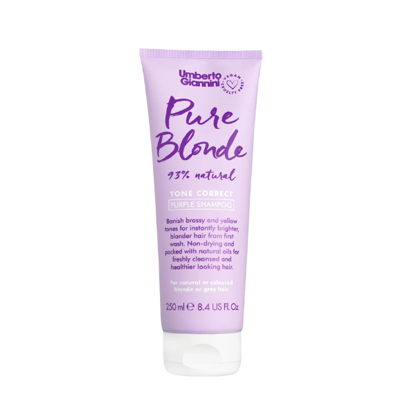 Umberto Giannini Pure Blonde 93% Natural Tone Correct Purple Shampoo 250 ml