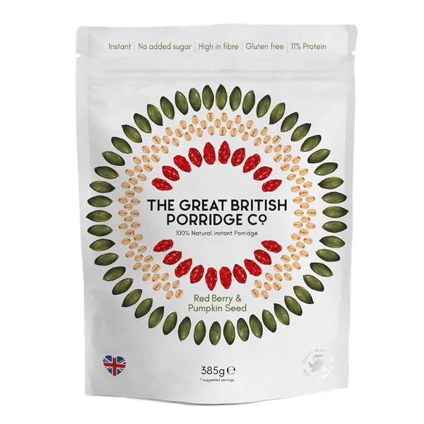 The Great British Porridge Red Berry & Pumpkin Seed (Bag) 385gr