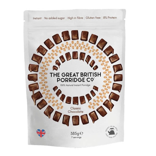 The Great British Porridge Classic Chocolate (Bag) 385gr