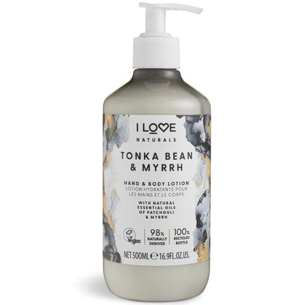 I Love Naturals Hand & Body Lotion Tonka Bean & Myrrh 500 ml