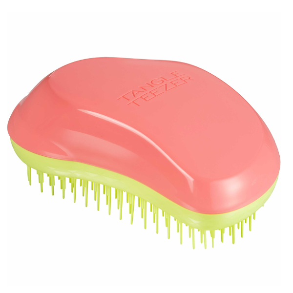 Tangle Teezer The Original Detangling Hairbrush for Straight & Curly Hair 1 copë - Rozë Salmoni / Shumë e Verdhë