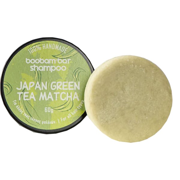 Boobam Shampoo Bar Japan Green Tea Matcha for All Hair Types 60g