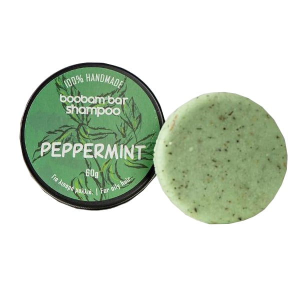 Boobam Shampoo Bar Peppermint for Oily Hair 60g