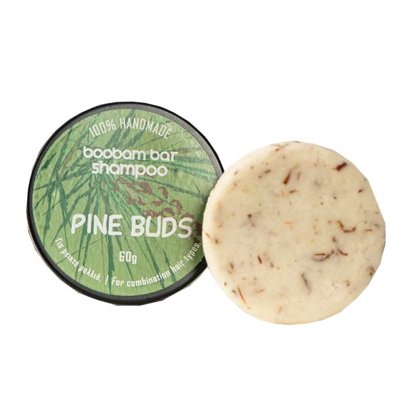 Boobam Shampoo Bar Pine Buds for Combination Hair 60g
