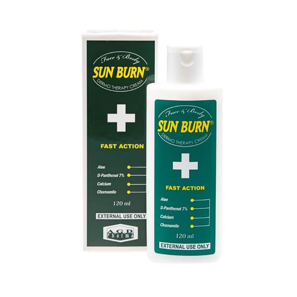 Sun Burn Face & Body Dermotherapy Cream Fast Action 120 ml