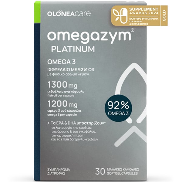 Olonea Omegazym Platinum 30 kapsula të buta