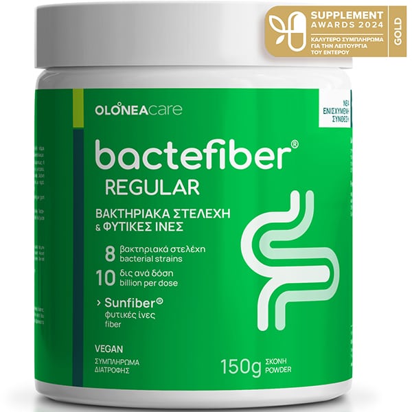 Olonea Bactefiber Regular for Constipation with Probiotics & Plant Fibres 150g