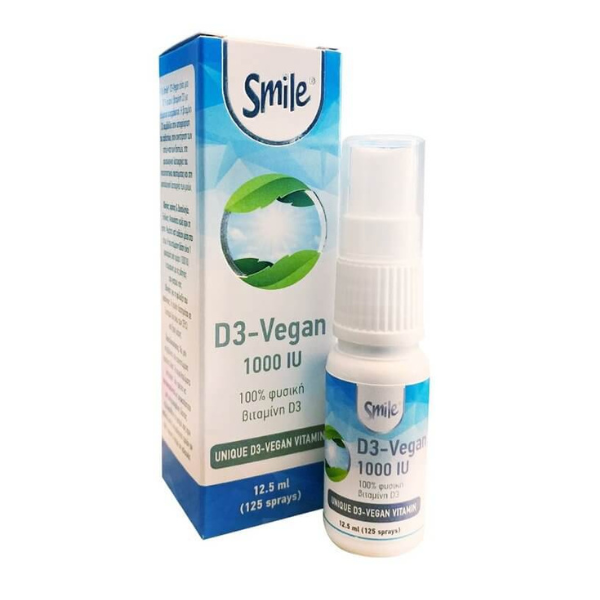 Smile D3-Vegan 1000IU Spray, 12 5 ml