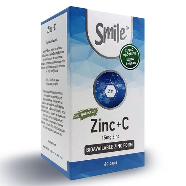 Smile Zinc 15mg & Vitamin C 500mg 60 kapele