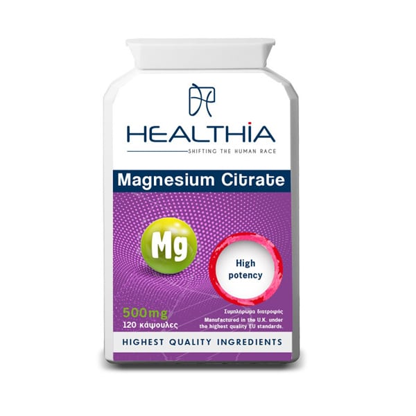 Healthia Magnesium Citrate 500mg 120 kapsula
