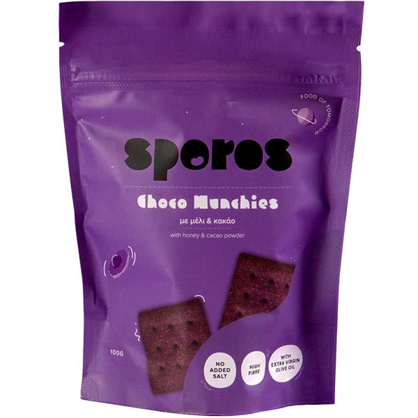 Sporos Choco Munchies Chocolate Crackers with Cocoa & Honey 100g