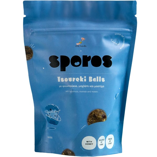 Sporos Tsoureki Balls Energy Balls with Hazelnut & Machlepi & Mastic 105g