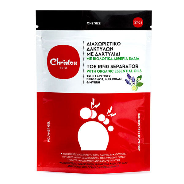 Christou Toe Ring Separator with Organic Essential Oils One Size 1 palë