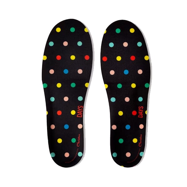 Christou Days Comfy Anatomical Kids Insoles Polka Dots 1 palë - 002 E zezë