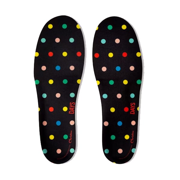 Christou Days Comfy Anatomical Adult Insoles Polka Dots 1 palë - 002 E zezë