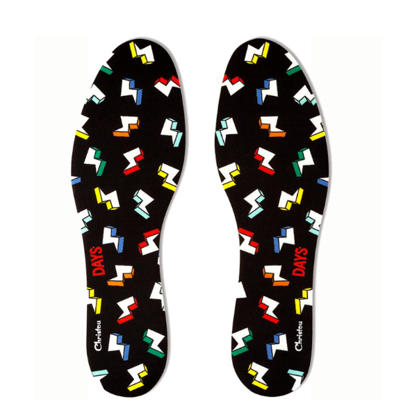 Christou Days Fresh Deodorising Adult Insoles Thunderbolts 38-45 1 palë - 002 E zezë