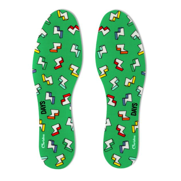 Christou Days Fresh Deodorising Adult Insoles Thunderbolts 38-45 1 palë - Jeshile
