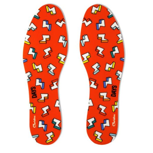 Christou Days Fresh Deodorising Adult Insoles Thunderbolts 38-45 1 palë - E kuqe