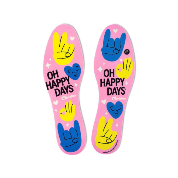 Christou Days Fresh Deodorising Kids Insoles Oh Happy Days 1 palë - Rozë