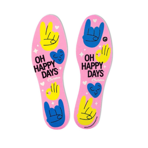 Christou Days Fresh Deodorising Adult Insoles Oh Happy Days 38-45 1 palë - Rozë
