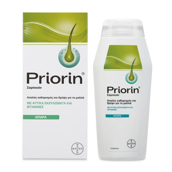 Priorin Shampoo for Oily Hair with Plant Extracts & Vitamins 200 ml