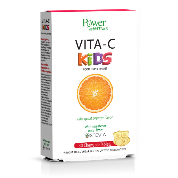 Power of Nature Vita-C Kids 30 tableta përtypëse