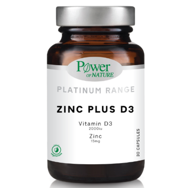 Power of Nature Platinum Range Zinc Plus D3 30 kapsula