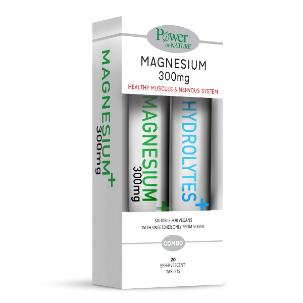 Power Of Nature Promo Magnesium 300mg, 20eff.tabs & Free Hydrolytes, 20eff.tabs 1 set