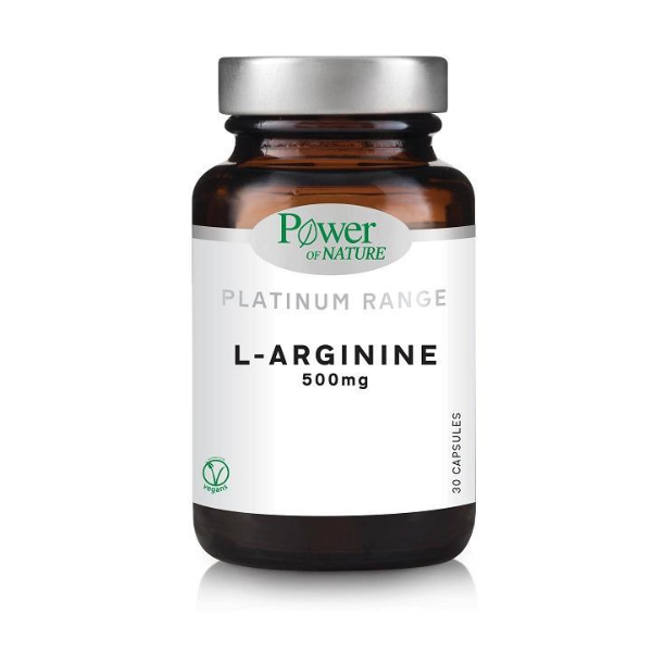 Power of Nature Platinum Range L-Arginine 500mg 30 kapsula
