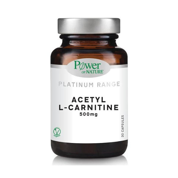 Power of Nature Platinum Range Acetyl L-Carnitine 500mg 30 kapsula