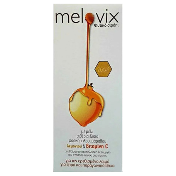 SJA Melovix Herbal Sypup for Cough & Sore Throat 200 ml