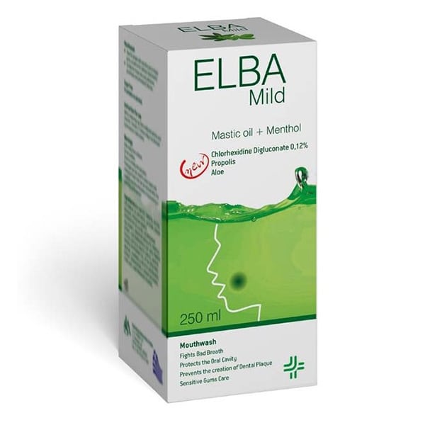 SJA Pharma Elba Mild Mouthwash with Mastic & Menthol 250 ml