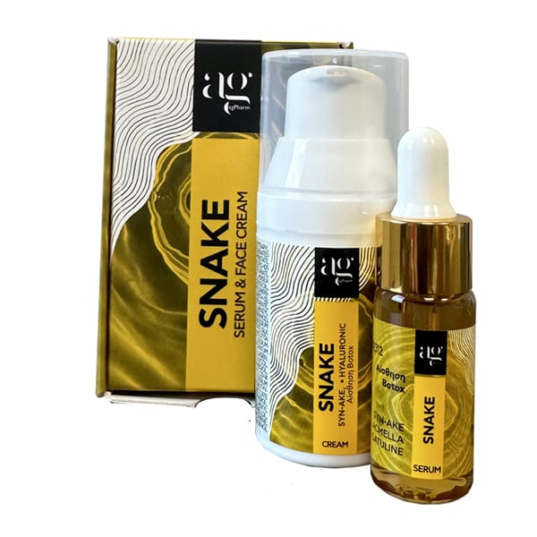 Ag Pharm Snake Promo with Anti-Aging Face Serum, 10ml & Moisturizing Face Cream, 30ml 1 set