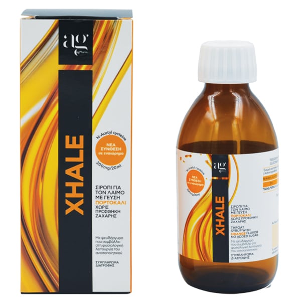 Ag Pharm Xhale Syrup with n-Acetyl Cysteine ??& Zinc for Productive Cough with Orange 200 ml