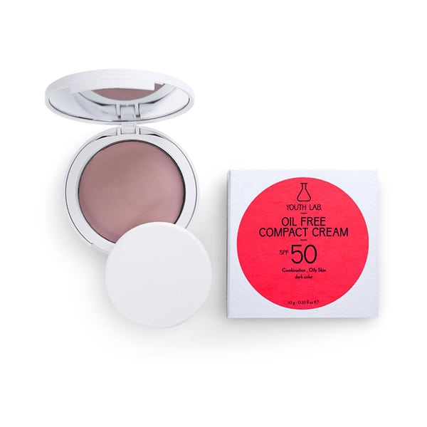Youth Lab. Oil Free Compact Cream SPF 50 Combination/Oily Skin Dark Color 10g