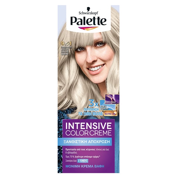 Schwarzkopf Palette Intensive Color Creme No. 9.51 Ashy Light Blonde 50 ml
