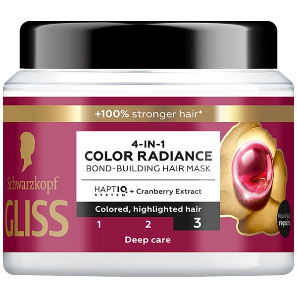 Schwarzkopf Gliss 4-in-1 Bond Building Color Radiance Hair Mask 400 ml