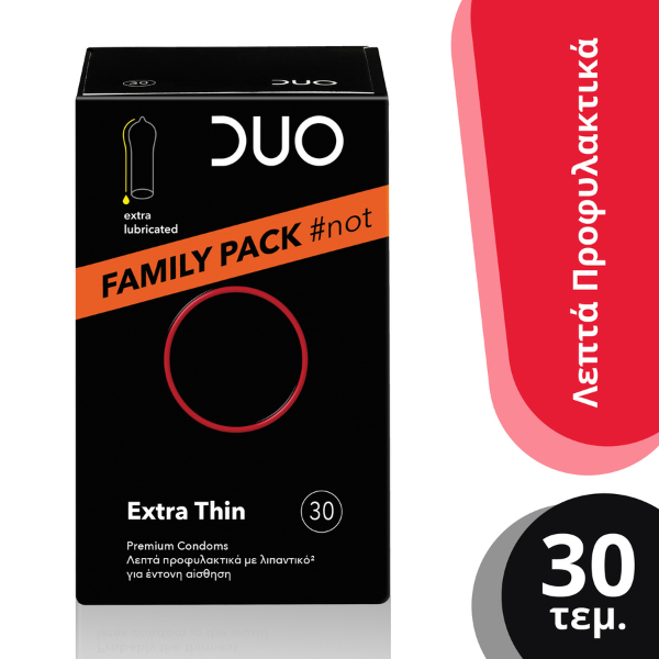Duo Extra Thin Family Pack #not Condoms 30 copë