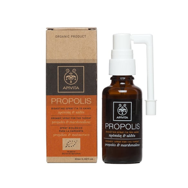 Apivita Propolis Organic Throat Spray with Propolis & Althea 30 ml