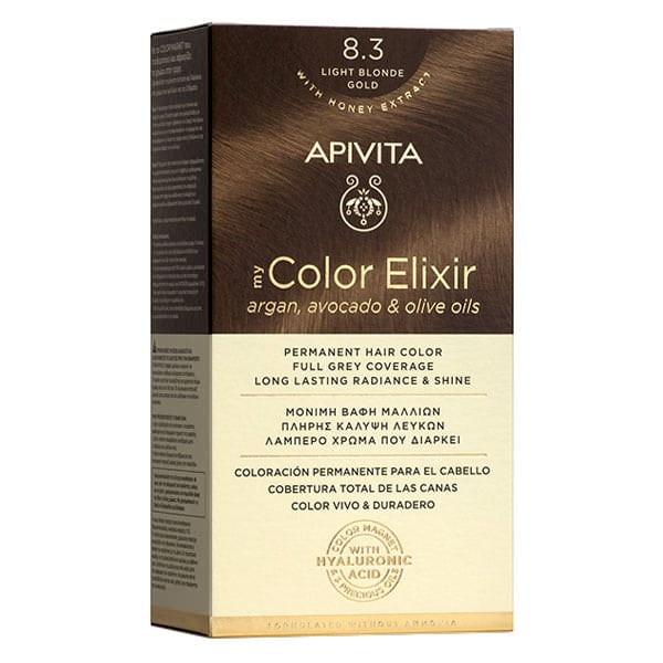 Apivita My Color Elixir PermaNeNt Hair Color No 8.3 Light BloNde Gold 1 copë