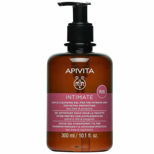 Apivita Intimate Plus Smart Pack Gentle Cleansing Gel for the Sensitive Area for Extra Protection 300 ml