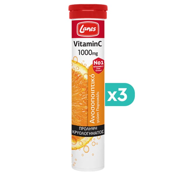 3x Lanes Vitamin C 1000mg 3x20eff.tabs